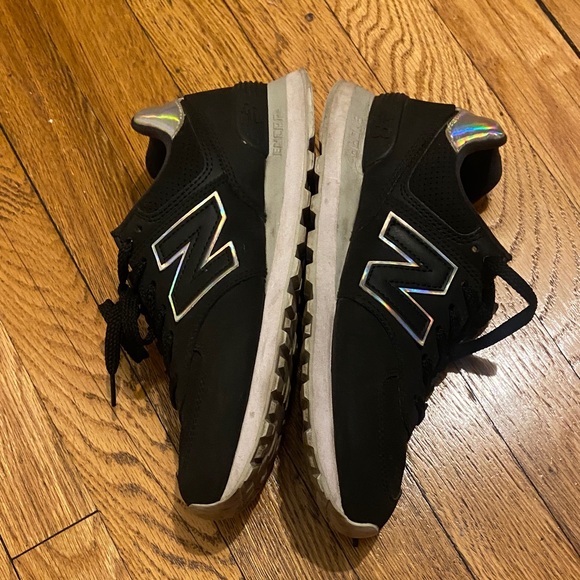 New Balance Black Sneakers 574 holographic style - Picture 6 of 7